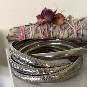Silver Bangles